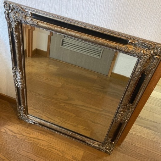 美品アンティークミラー