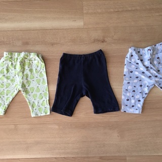 ベビー 80 5分丈スパッツ　 UNIQLOユニクロとコムサ　3枚の画像