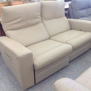 新品　ソファ　ソファー　2人掛け　2人掛けソファ　レザー　フロアソファ　ベージュ ソファソファー2人掛け2人掛けソファレザーフロアソファベージュ