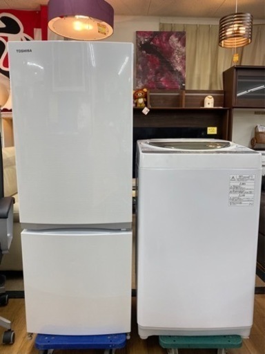 I379　超大特価！一人暮らし応援！！TOSHIBA　冷蔵庫153L洗濯機6.0kセット　