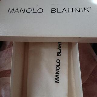 ❣️最高級ブランド　SALE　MANOROBLAHNIK マノロブラニク レザー 黒レースのミュール サイズ34　定価12万の画像