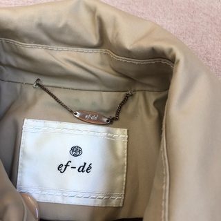 お渡し済　無料でどうぞ　アパレルブランド　エフデ　ef-de  トレンチコート　サイズ9の画像