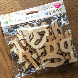 【新品未開封】ウッドアルファベット　2セット ¥200（1セット...