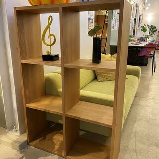 宇都宮でオシャレな家具を探すなら『オトワリバース！』無印良品 MUJI シェルフ オープンシェルフ 飾り棚 フリーラック 本棚 ナチュラル 中古品