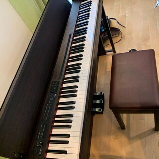 KORG コルグ C1 Air ブラウン デジタル ピアノ 高低自在椅子セット 日本製 88鍵盤の画像