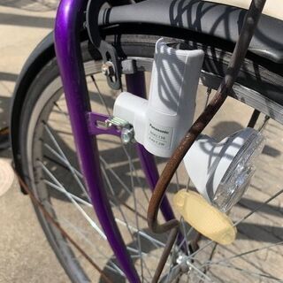 自転車 ２７インチ 【引取り限定】京都市右京区　紫　パープルの画像