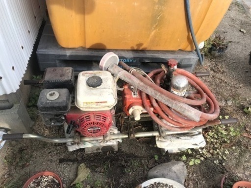 動力噴霧機　動噴　ジャンク品　エンジンかかりません
