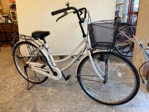 【26インチ】自転車　ホワイト