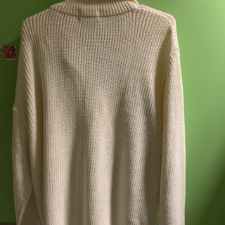 ラルフローレン　POLOカーディガン　白　中古品　Lサイズの画像