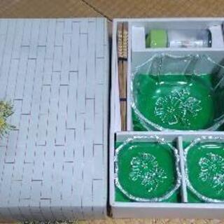 アデリアグラス　ガラス皿セット　計8点入り　日本製