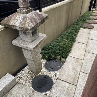 受付中止になります。灯篭.置き石.手水鉢     無料の画像