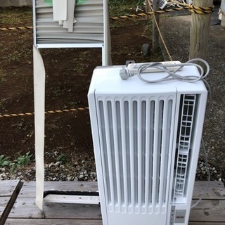 冷房専用 窓用エアコン JA-16S 7畳(鉄骨) 4.5畳(木造)窓枠付き