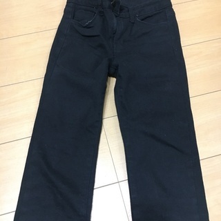sサイズ　　黒パンツ　白コーデュロイ　2つの画像