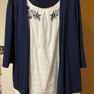 重ね着風チュニック　LLサイズ