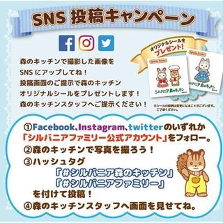 シルバニアファミリー 非売品バースデーカード&ステッカー(2枚)【新品】の画像