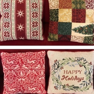 【大幅値下】0円！3人がけ　ソファー　ベルベットカバー付き　クリスマス風の画像