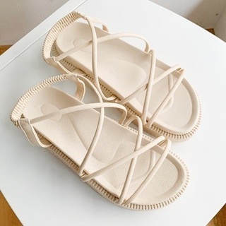 🔴JUNOAH レースアップサンダル🔴の画像