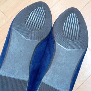 紺色のフラットシューズ　Lサイズ　新品の画像