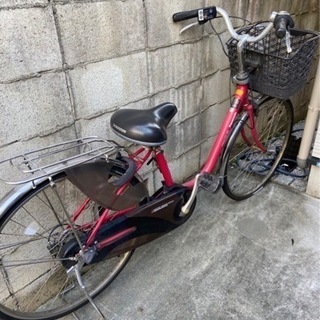 【無料】パナソニック電動自転車、パンク中