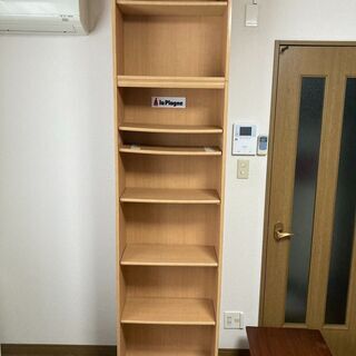 木製棚　横58.5cm×奥行29.5cm×高さ179.5cm+5...