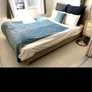 ２５日まで/ ダブルベットフレーム　マットレス