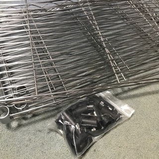 ラック 幅59cm奥行34cm 棚板 5枚 ポール径19mmの画像