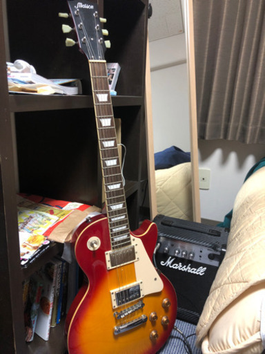レスポールタイプ maison / Marshall アンプ MG with ギター初心者用の本付き
