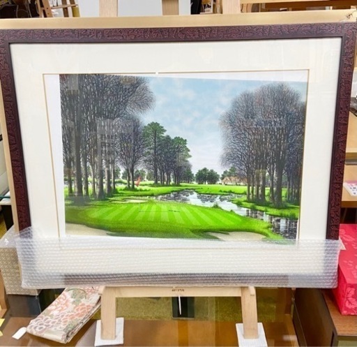 【絵画】箱付き★デペルト クレメントアデール ゴルフクラブ リトグラフ