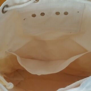 【大幅再値下げ！】【新品】一澤帆布製リュックサック(白)の画像