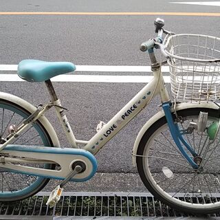 【値下げ！500円！】　女の子用自転車　22インチ