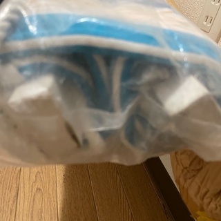 ハンモック  コットン布地　ブルー色の画像