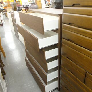 ニトリ　ハイチェスト　6段 タンス　モノ市場半田店 131の画像