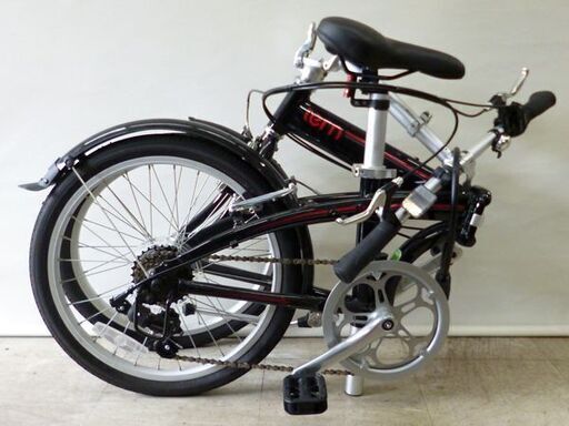 【自社配送は札幌市内限定】tern/ターン 折りたたみ自転車 LINK B7/リンクB7 20インチ 7段変速 ブラック×レッド 中古