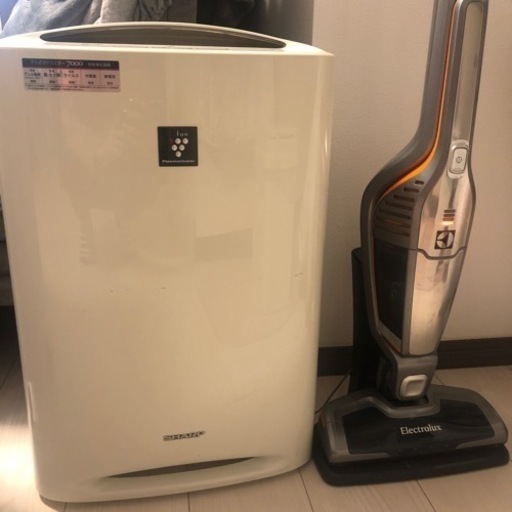 空気清浄機プラズマクラスター\u0026掃除機　ergorapido