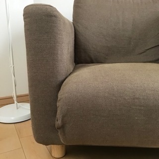 11/18まで【値下げ】無印良品　シングルソファー　1人掛け　脚...