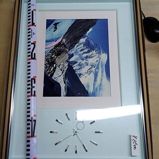 【中古】額縁㉗時計付の画像