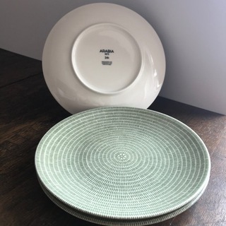 イッタラ　アラビア　アベック　グリーン　20cm  (2枚)