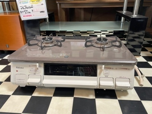 【リサイクルサービス八光　田上店　安心の3か月保証　配達・設置OK】パロマ　IC-N86KHA-R　ガステーブルコンロ　都市ガス用　右強火タイプ