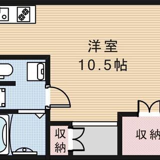 No316KN🍀🍀敷金•礼金0円😊✨ワンルーム✨綺麗❗️オシャレ...