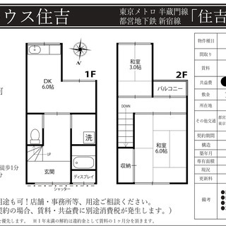 【大家直接】初期費用なし！住吉駅10分の戸建です。　