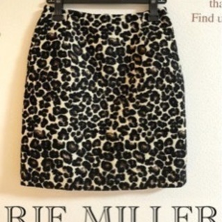 ☆RIE MILLER☆リエミラー　レオパード柄ジャガードコクーンスカートの画像