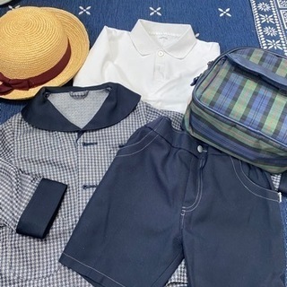 処分価格⭐️松山幼稚園　制服、鞄、帽子、洗い替え用の体操服　10...