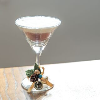 【クリスマスオーナメント】サンドアートのワイングラスオーナメント...