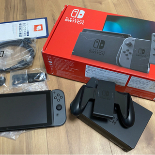 ニンテンドースイッチ　バッテリー強化モデル　グレー　付属品あり 任天堂 ニンテンドー スイッチ Nintendo Switch 本体 Joy-Con L