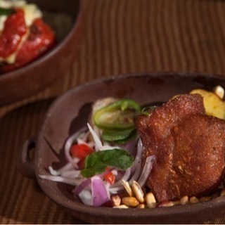 Cuy chactado クイ・チャクタード, comida d...