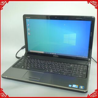 中古美品 ブルー 青 ノートパソコン 15.6型ワイド DELL デル INSPIRON