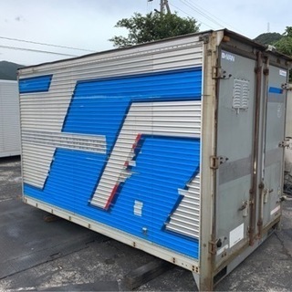 No.548 アルミバン 2ｔ 車  アルミ 箱 バイク 倉庫 トラック コンテナ 米 保管庫 物置 DIYの画像