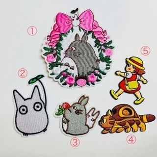 となりのトトロ　アイロンワッペン　5枚セット　在庫処分の画像