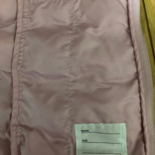 UNIQLO  ユニクロ　中綿ジャケット　薄ピンク　サイズ150の画像