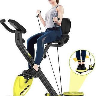 新品 フィットネスバイク 折りたたみ 静音 磁気抵抗のある 室内...